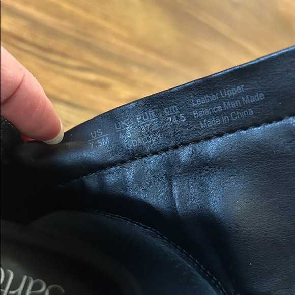 Franco Sarto Black Leather Ankle Booties - Picture 7 of 9